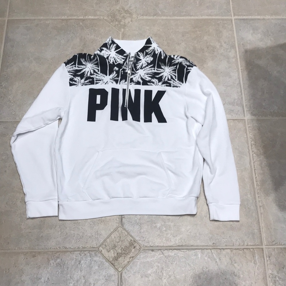 Pink palm tree sweatshirt